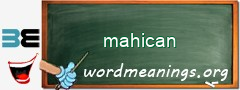 WordMeaning blackboard for mahican